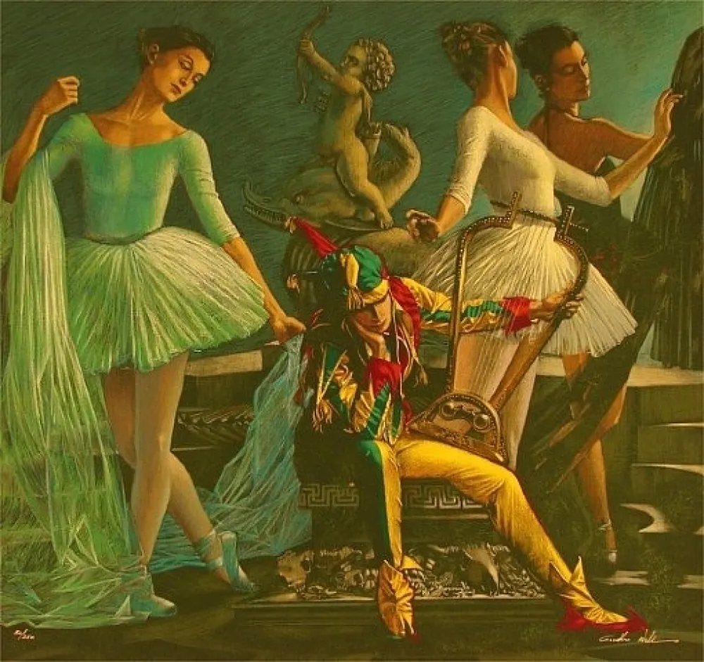 Serigrafía Girotto - Pensive Jester