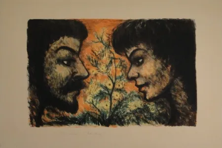 Litografía Goerg - L'Offrande