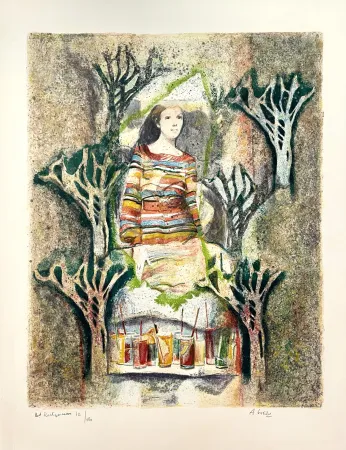 Litografía Goezu - Boulevard Montparnasse