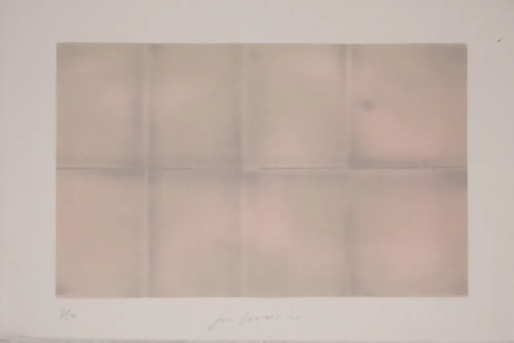 Litografía Goode - Grey Folded Clouds - III Pink and Green