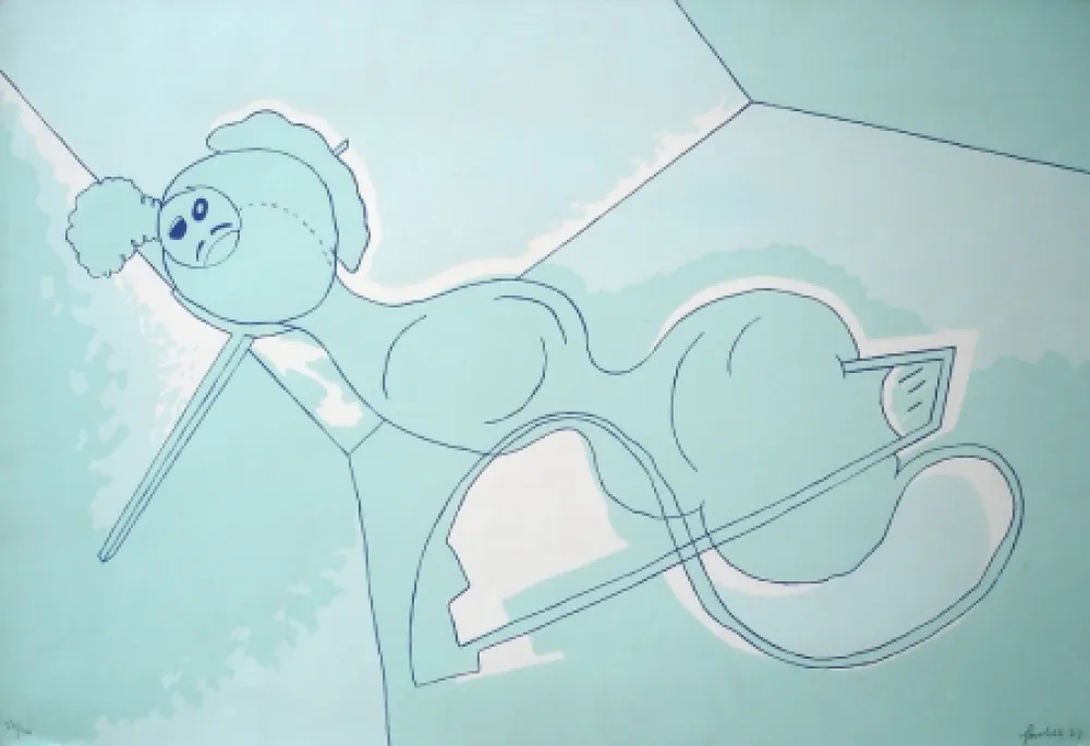 Serigrafía Gordillo - Sin título