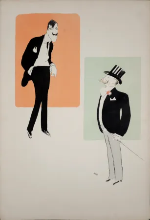 Litografía Goursat - Leonetto Cappiello et Duc de Morny, 1901