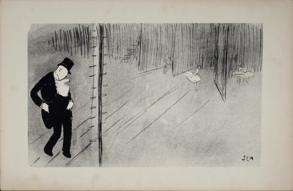 Litografía Goursat - M. Bachelot, 1901