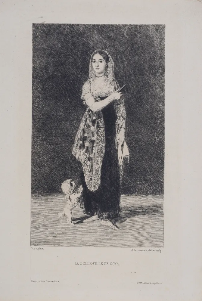 Aguafuerte Goya - La Belle-Fille de Goya