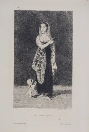Aguafuerte Goya - La Belle-Fille de Goya