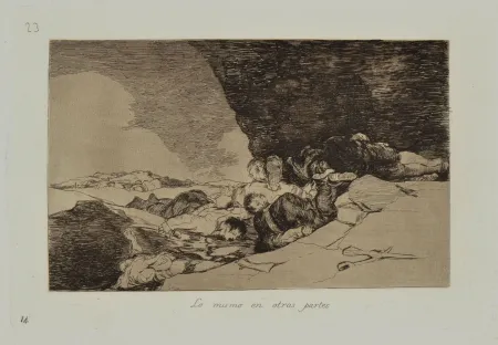 Aguafuerte Y Aguatinta Goya - LO MISMO EN OTRAS PARTES