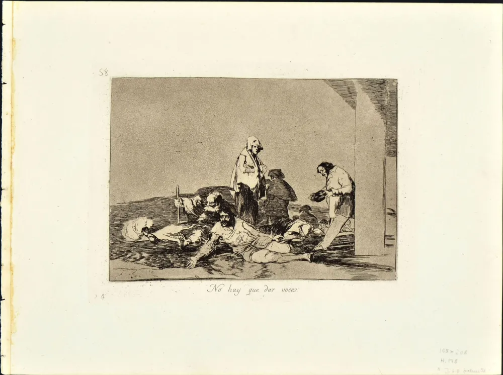 Aguafuerte Y Aguatinta Goya - NO HAY QUE DAR VOCES