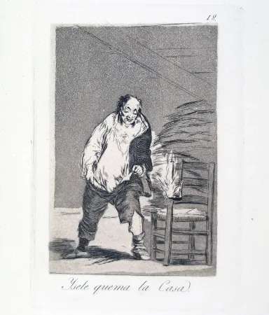 Aguafuerte Y Aguatinta Goya - YSELE QUEMA LA CASA 