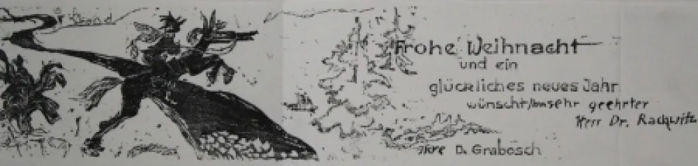 Grabado En Madera Grabosch - Frohe Weihnacht