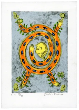 Litografía Granara - La Samaritaine vue Cecilia Granara