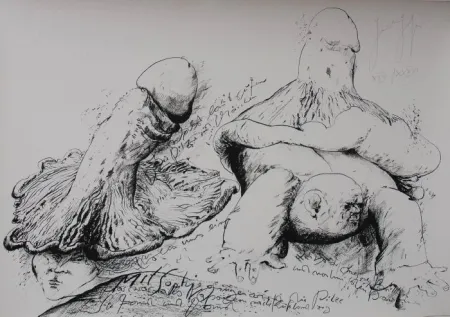 Litografía Grass - Senza titolo 