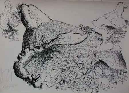 Litografía Grass - Senza titolo