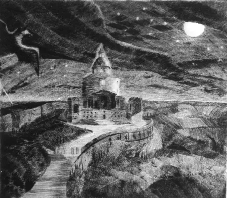 Punta Seca Grasselli - Visione notturna presso San Luca