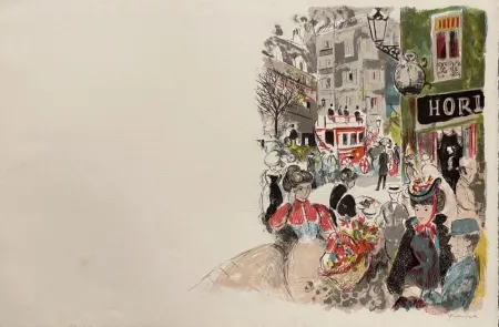 Litografía Grau Sala - Le petit ami