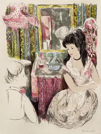 Litografía Grau Sala - Le petit ami