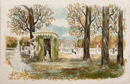 Litografía Grau Sala - Le petit ami