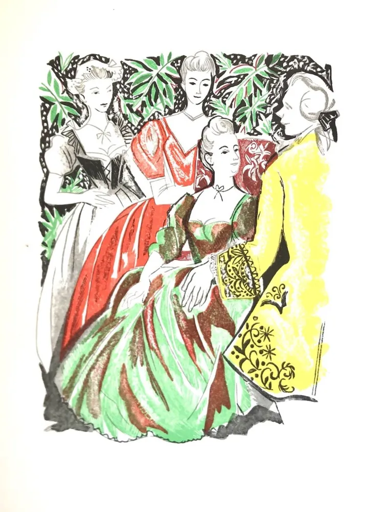 Grabado En Madera Grau Sala - Théâtre de Marivaux