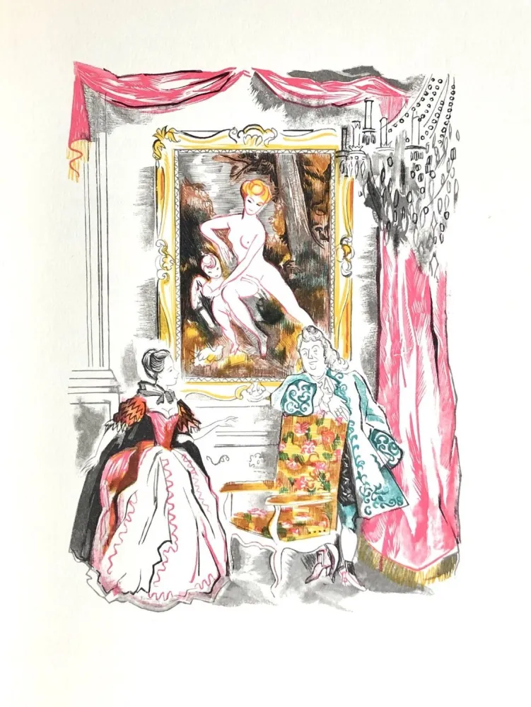 Grabado En Madera Grau Sala - Théâtre de Marivaux