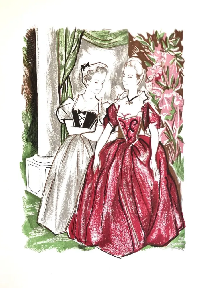 Grabado En Madera Grau Sala - Théâtre de Marivaux