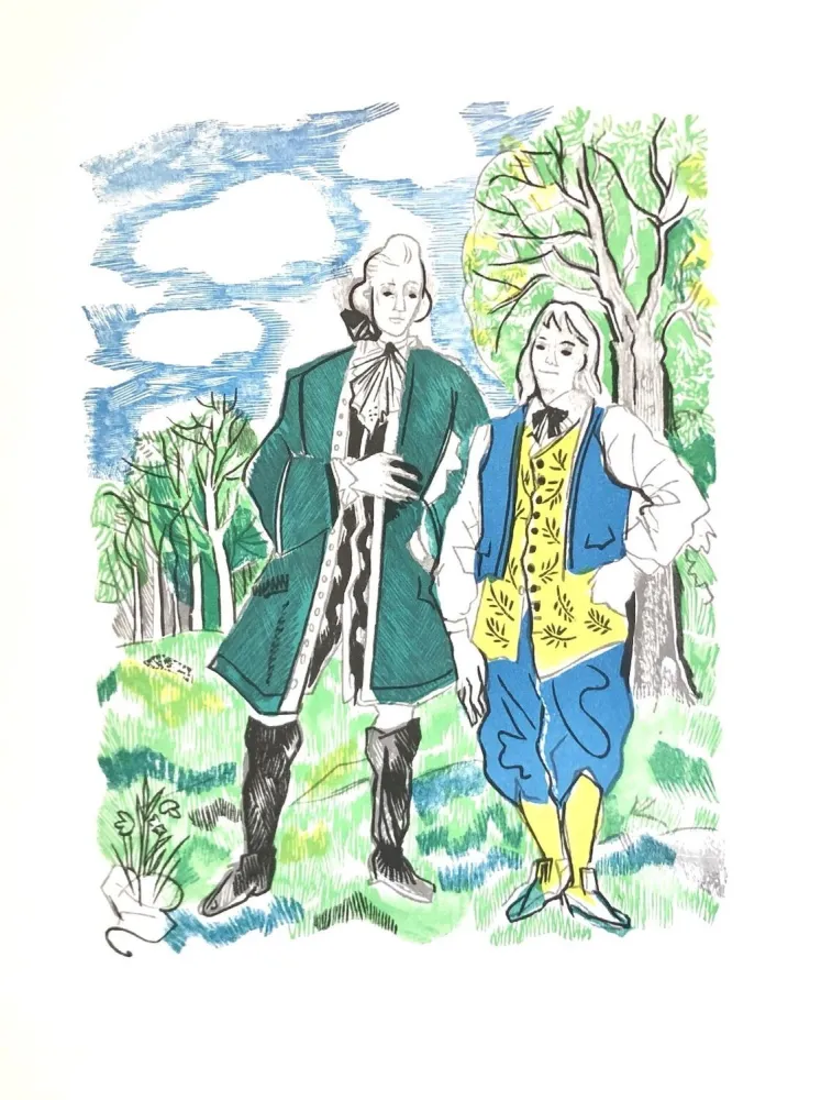 Grabado En Madera Grau Sala - Théâtre de Marivaux