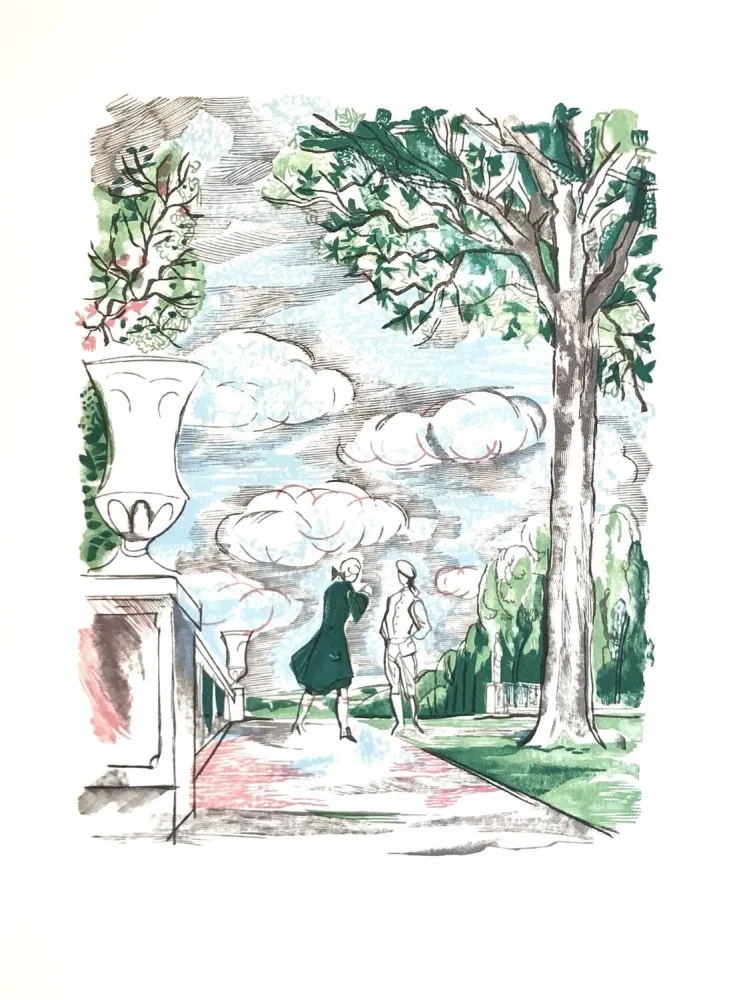 Grabado En Madera Grau Sala - Théâtre de Marivaux