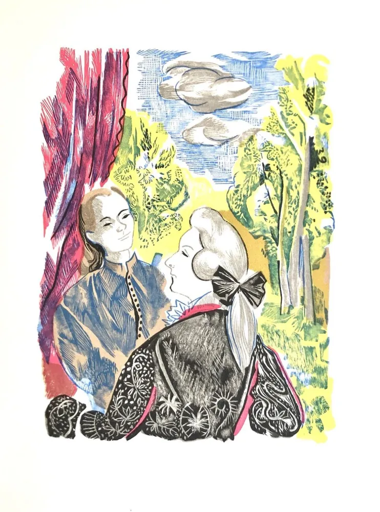 Grabado En Madera Grau Sala - Théâtre de Marivaux