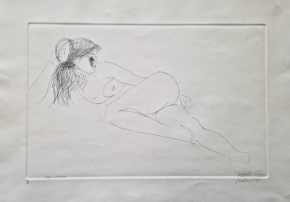 Aguafuerte Greco - Nudo a sinistra