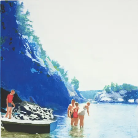 Aguatinta Greenfield-Sanders - Mountain Stream