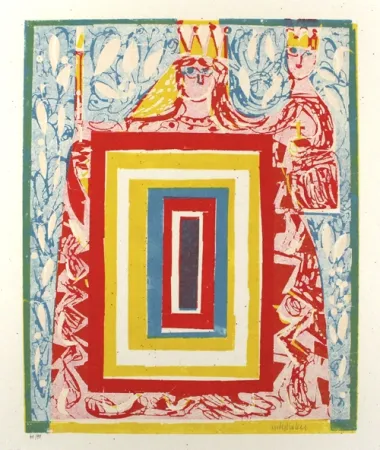 Grabado En Madera Grieshaber - Maria