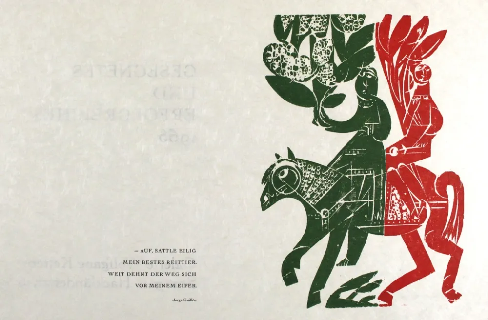 Grabado En Madera Grieshaber - Neujahrsritt