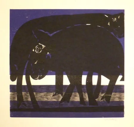 Grabado En Madera Grieshaber - Tiefebene