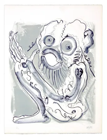 Litografía Grinberg -  Le changement en petit prophète