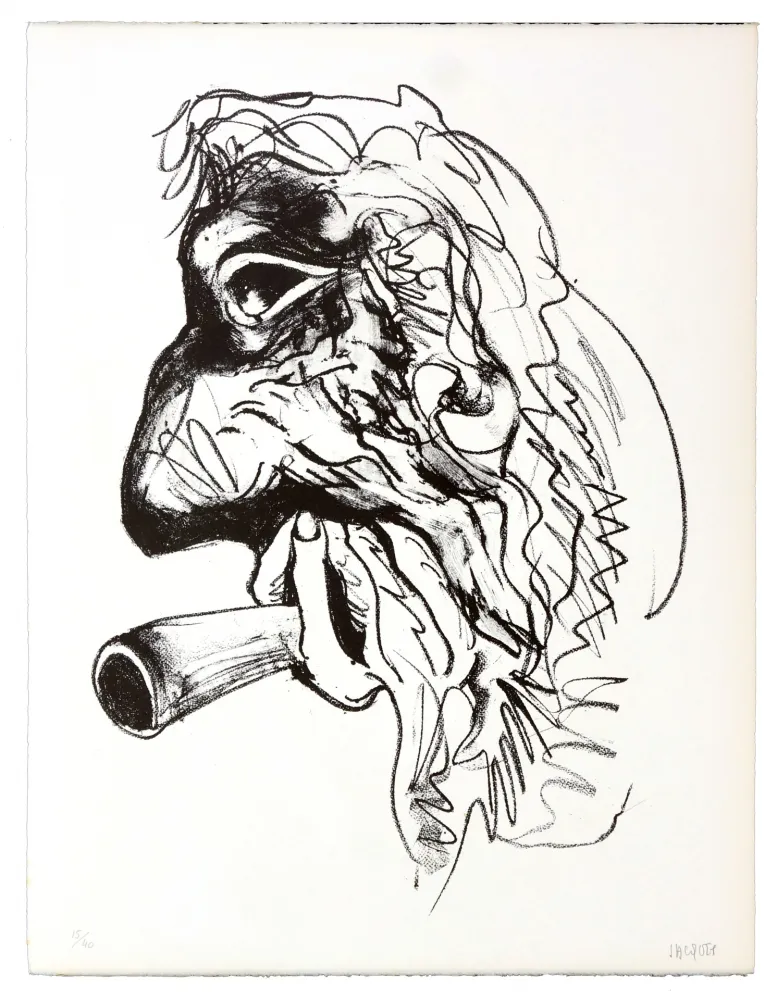 Litografía Grinberg - Une autre possibilité (en fumée)