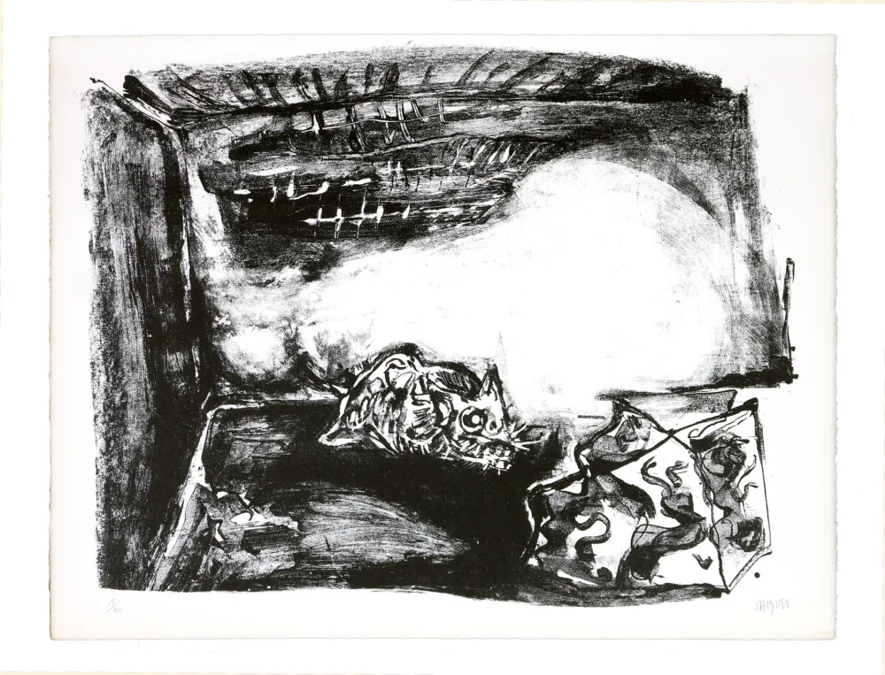 Litografía Grinberg - Une autre possibilité (en fumée)