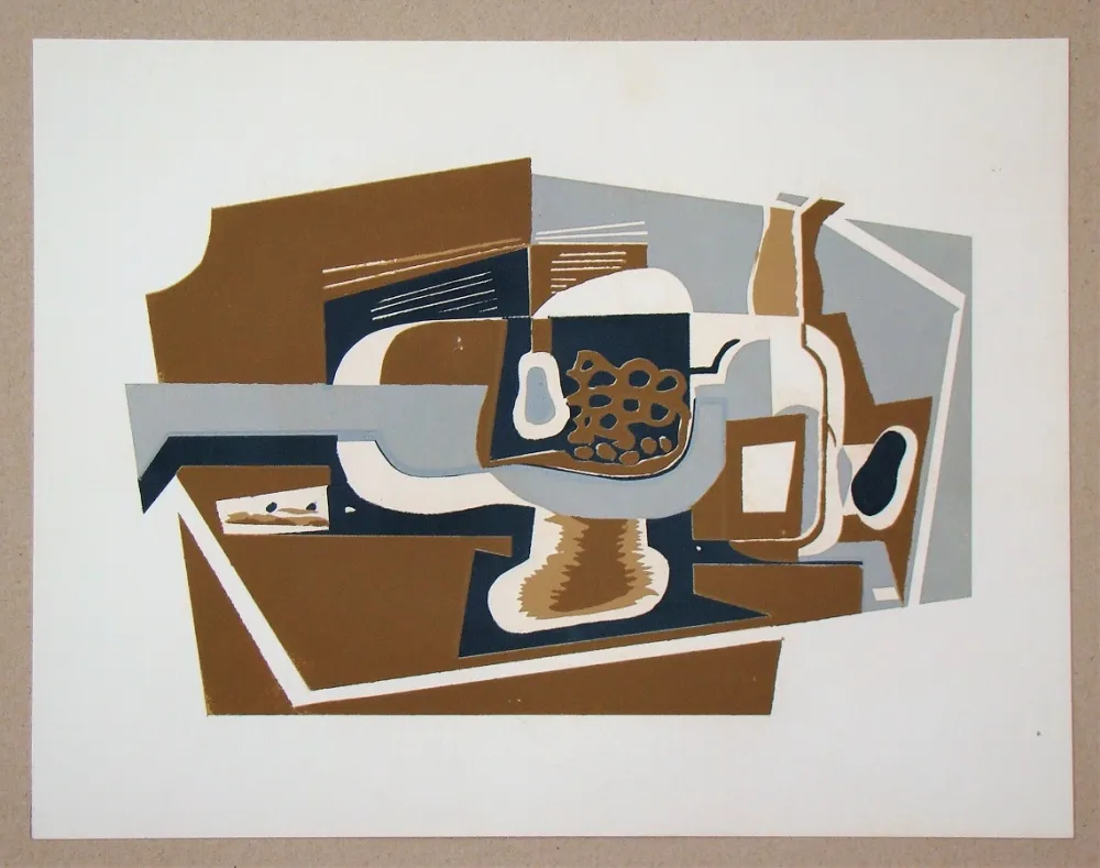 Serigrafía Gris  - Le compotier, 1923
