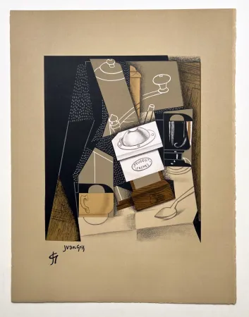 Litografía Gris  - Le moulin à café. Lithographie pour 