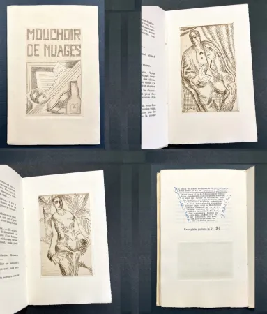 Libro Ilustrado Gris  - MOUCHOIR DE NUAGES. Avec 9 eaux-fortes originales de Juan Gris (1925)