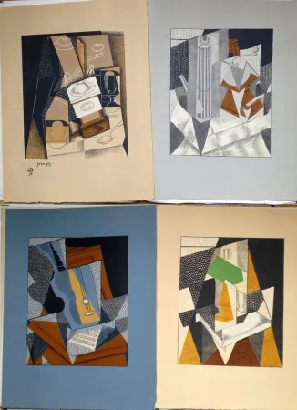 Libro Ilustrado Gris  - Pierre Reverdy : AU SOLEIL DU PLAFOND. 11 LITHOGRAPHIES COULEURS. Ex. avec suite (1955).