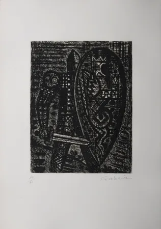 Litografía Gromaire - La révolte, 1958