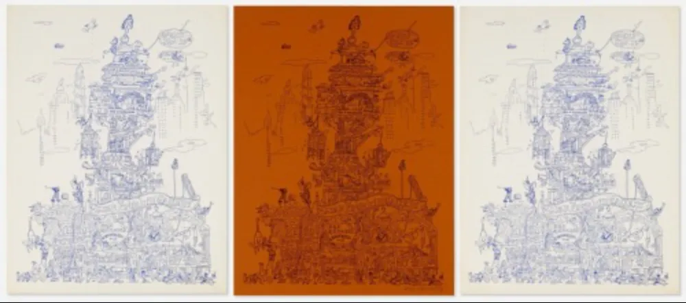 Litografía Grooms - City of Chicago exhibition poster