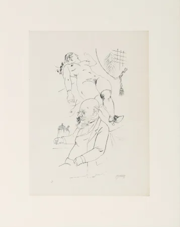 Litografía Grosz - George Grosz (1893–1959) – Aus der Jugendzeit – Heliogravure on paper – 1922