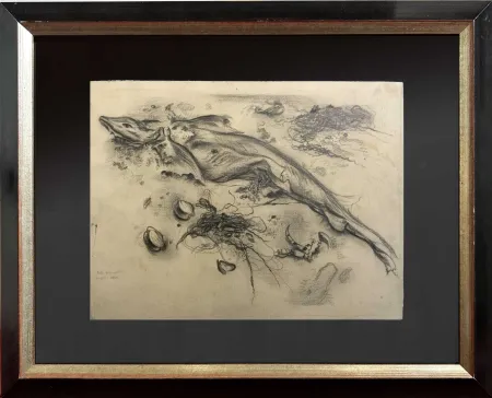 Sin Técnico Grosz - STRANDGUT Original pencil drawing on paper