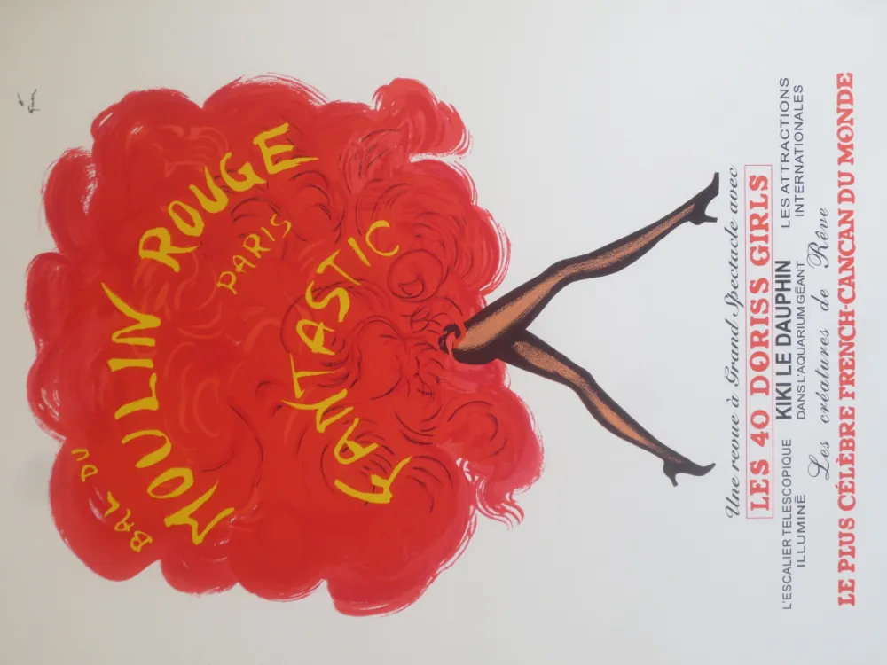 Litografía Gruau - Fantastic