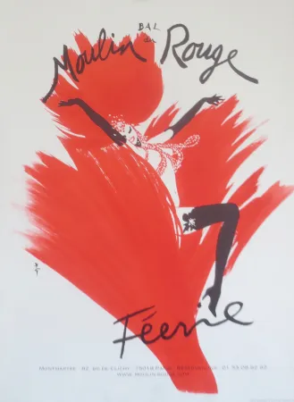 Litografía Gruau - Féerie