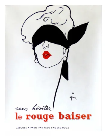 Cartel Gruau - LE ROUGE BAISER