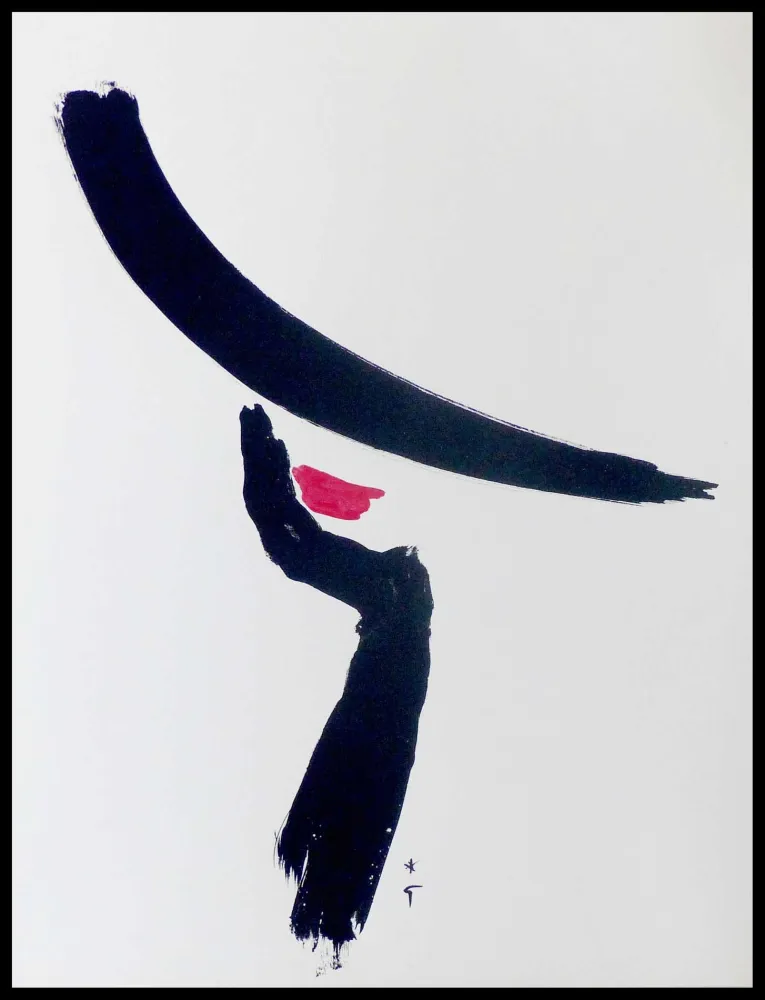 Litografía Gruau - Madame