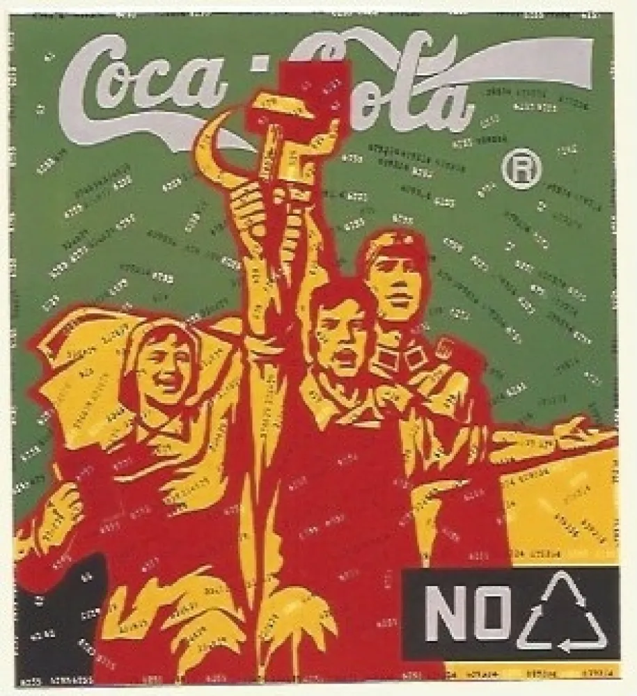 Litografía Guangyi - Great criticism - Coca Cola