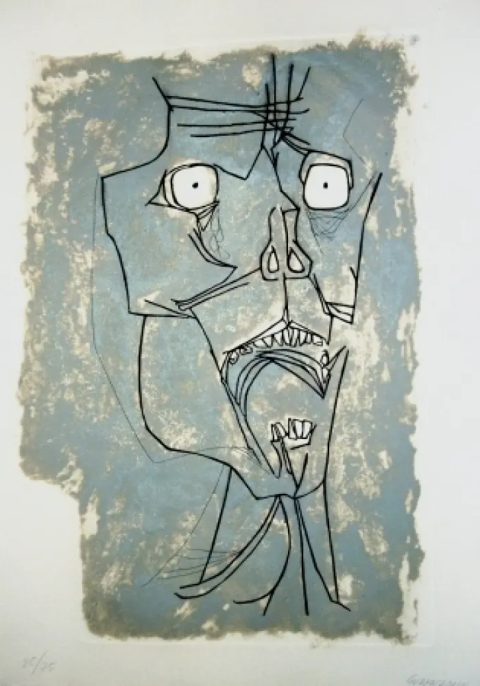 Grabado Guayasamin - El grito 2