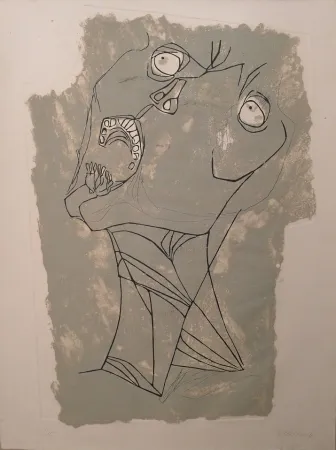 Aguafuerte Guayasamin - El Grito I