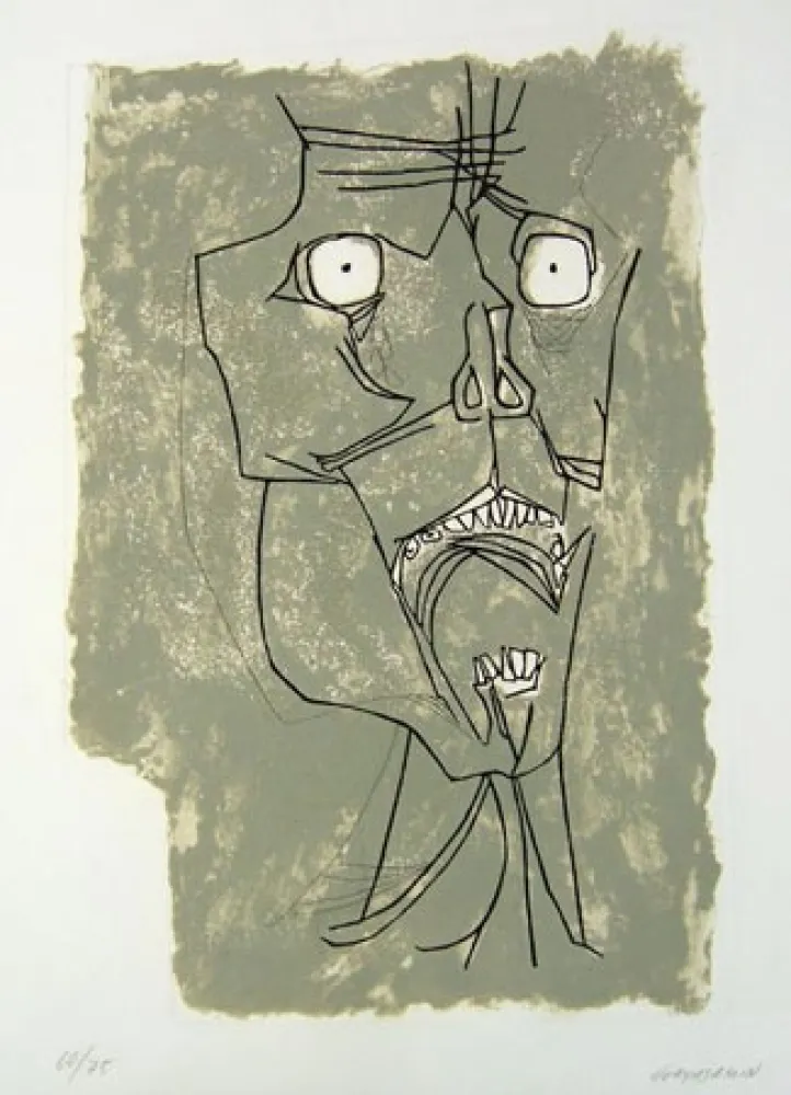 Aguafuerte Guayasamin - EL GRITO II